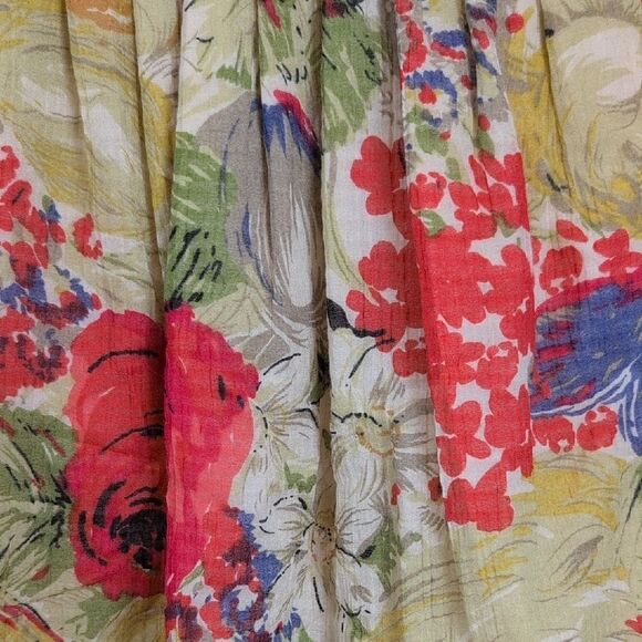 Kay Unger New York Floral Tiered Cap Sleeve Gathered Skirt Dress Retro Feminine - Picture 9 of 13